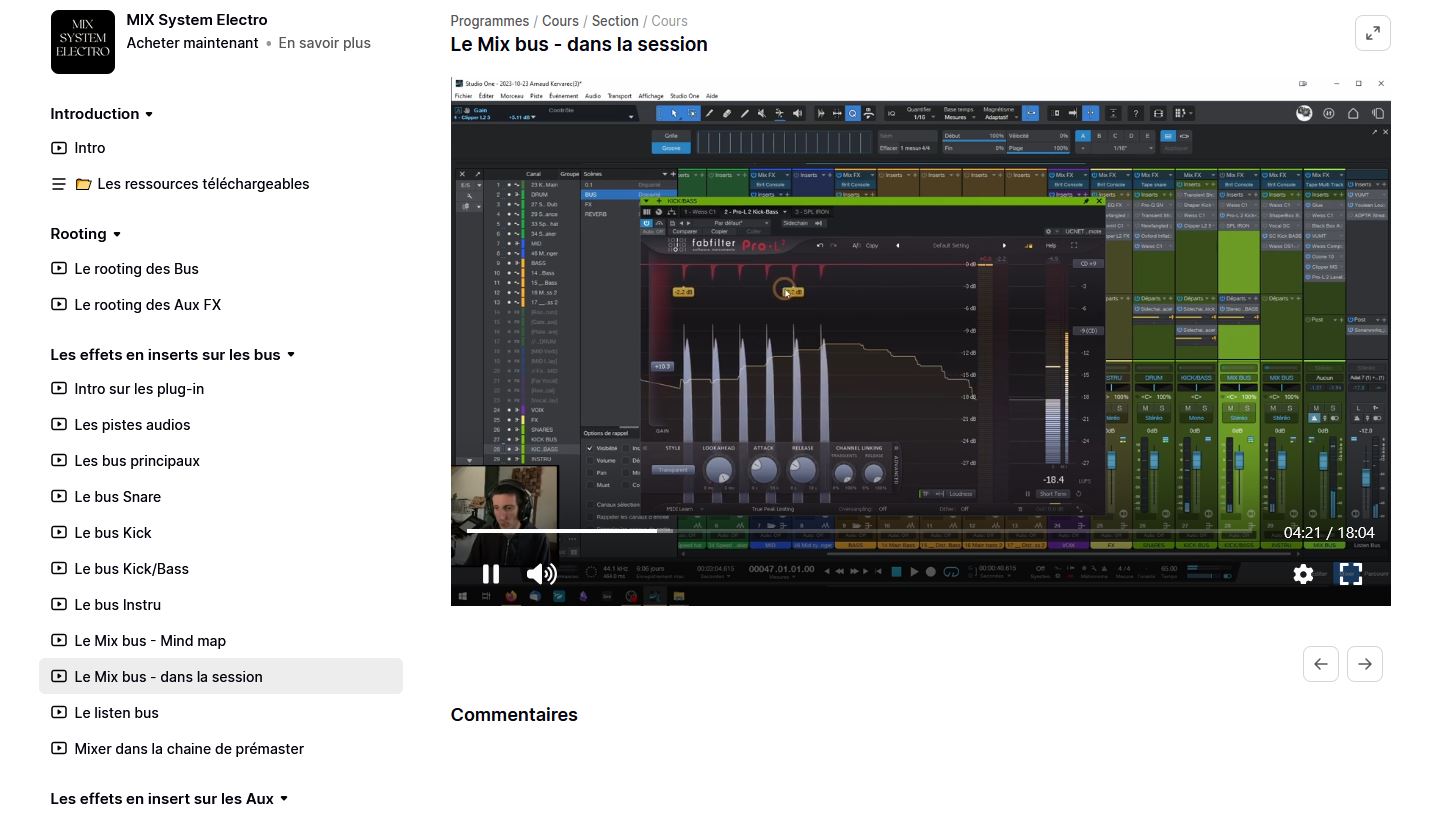 Le mix bus du template d'Arnaud Kervarec
