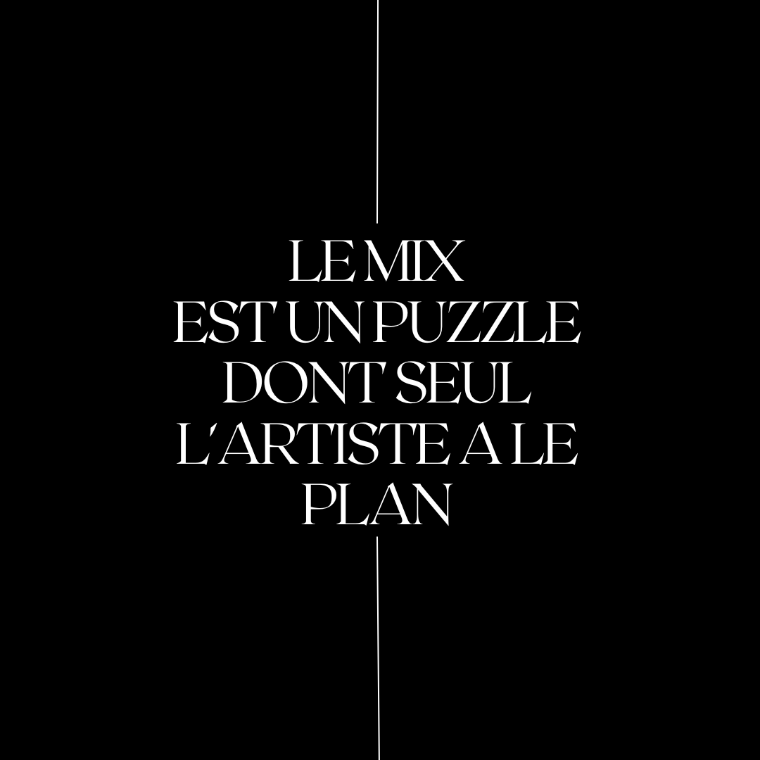 Le mix est un puzzle dont seul l'artiste a le plan